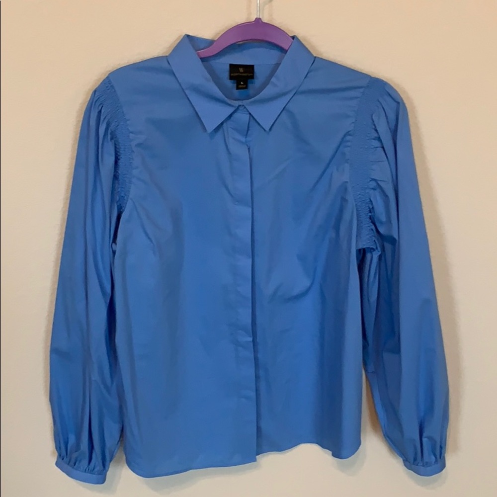 Ladies puffy sleeve blouse